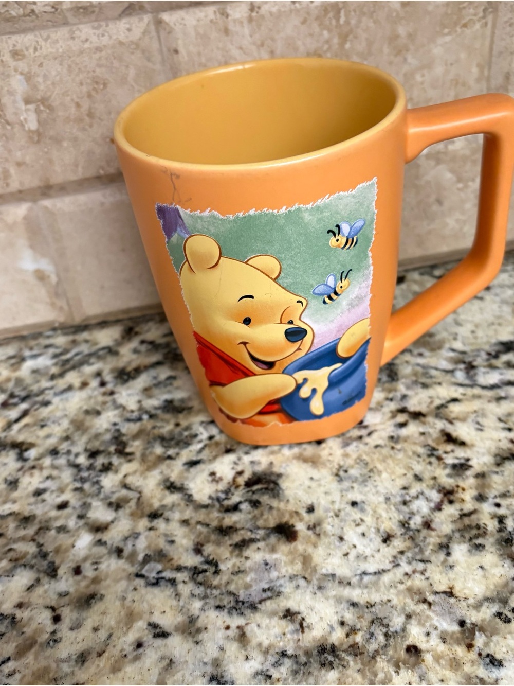 Disney Orange Winnie the Pooh Ceramic Mug